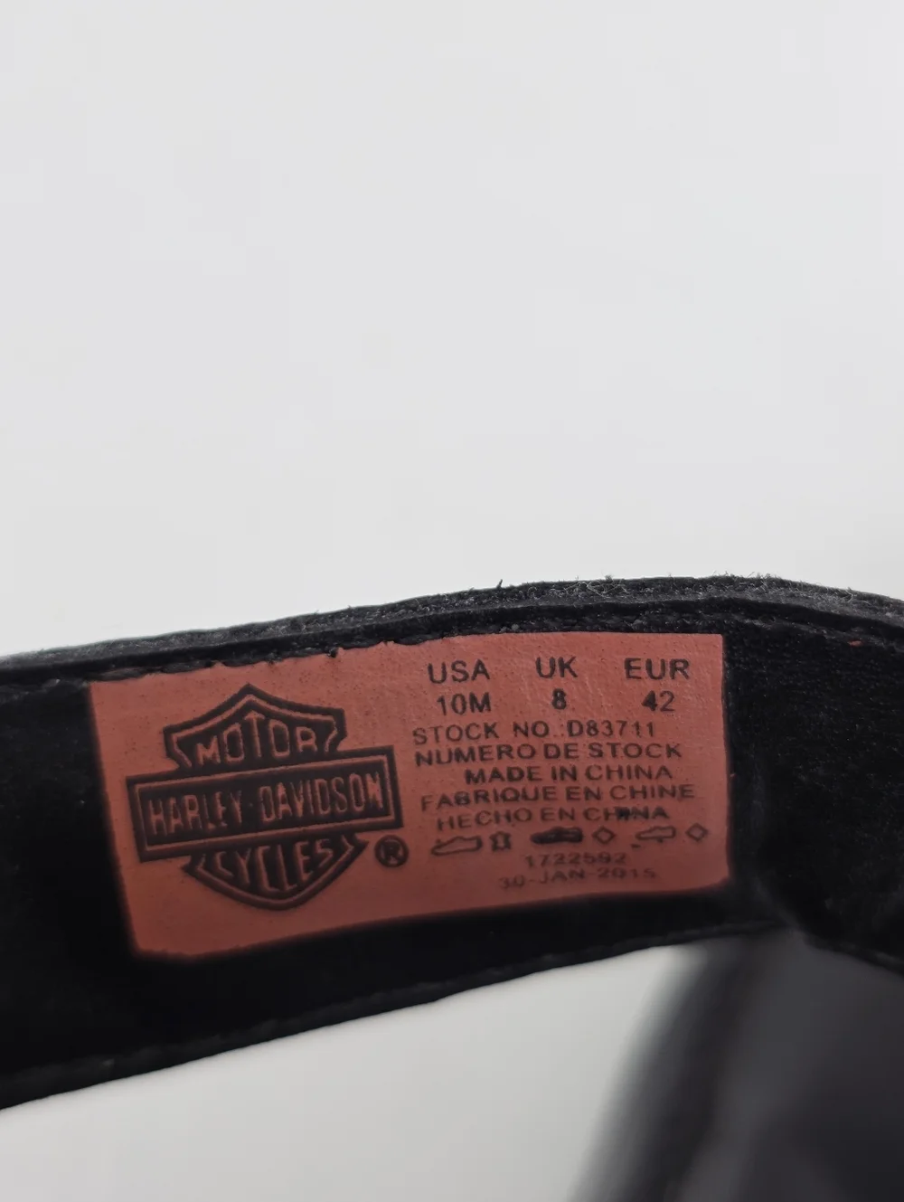 Harley Davidson Monica Women's Black‎ Double Strap Silver Wedge Sandals Size 10M